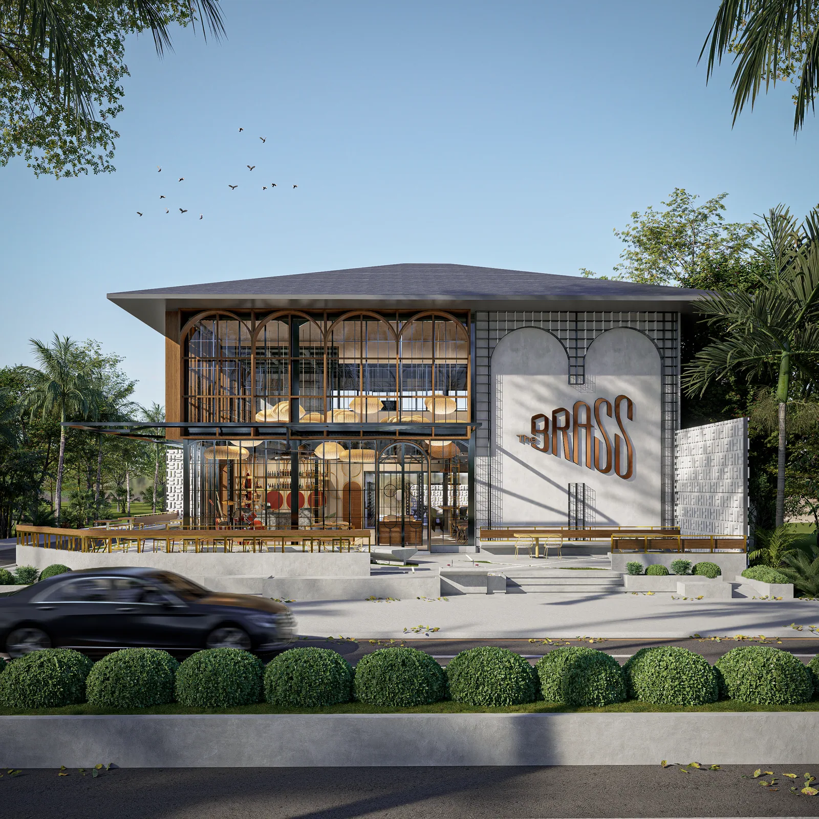 Exterior architectural render