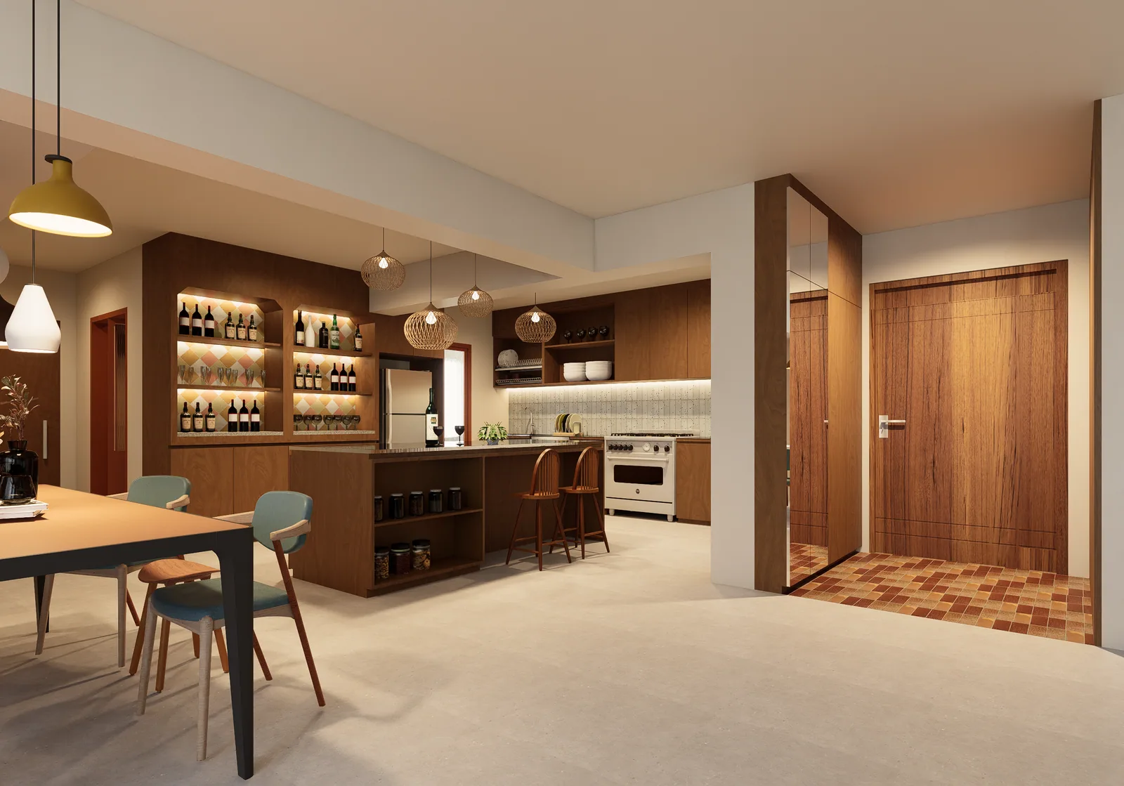 Interior architectural render
